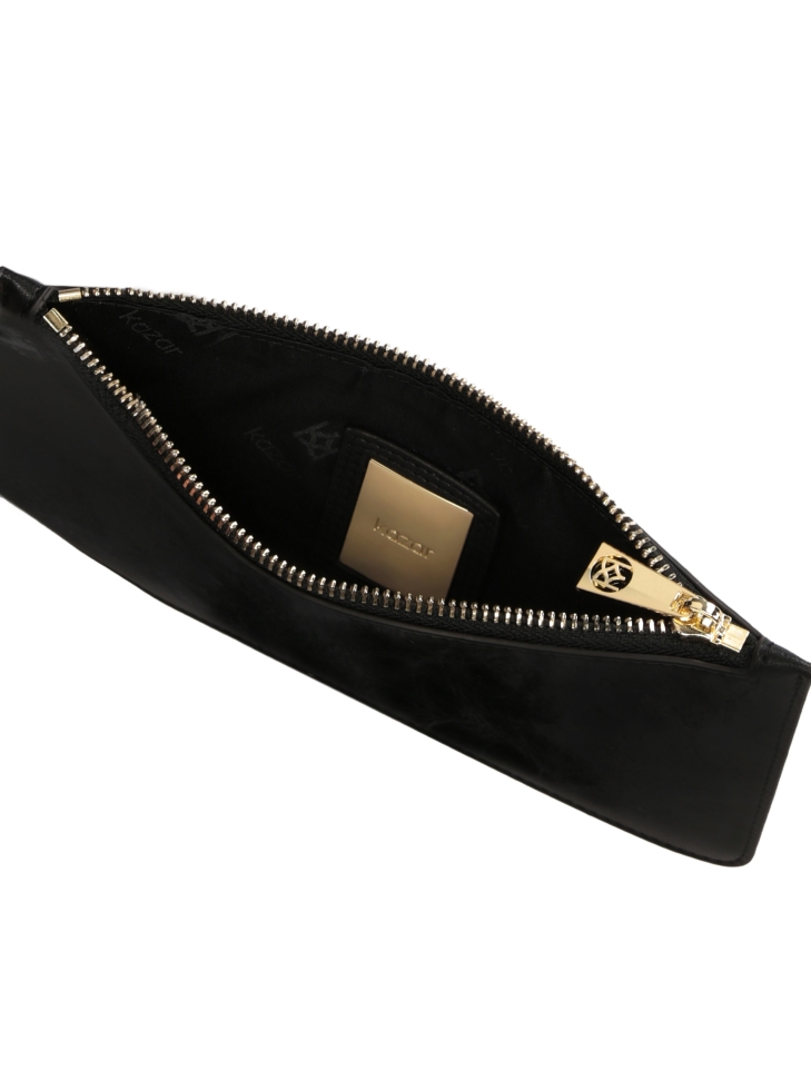 Duża skórzana torebka w egzotyczny wzór