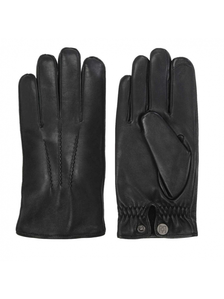 Czarne rękawiczki męskie