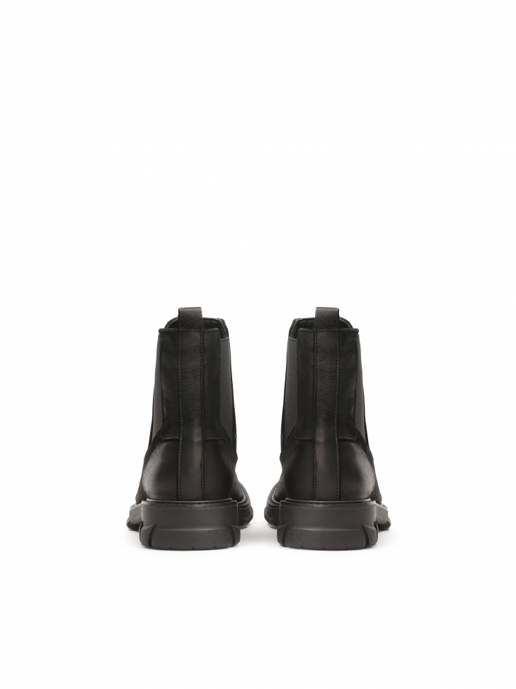 Wsuwane czarne sztyblety męskie