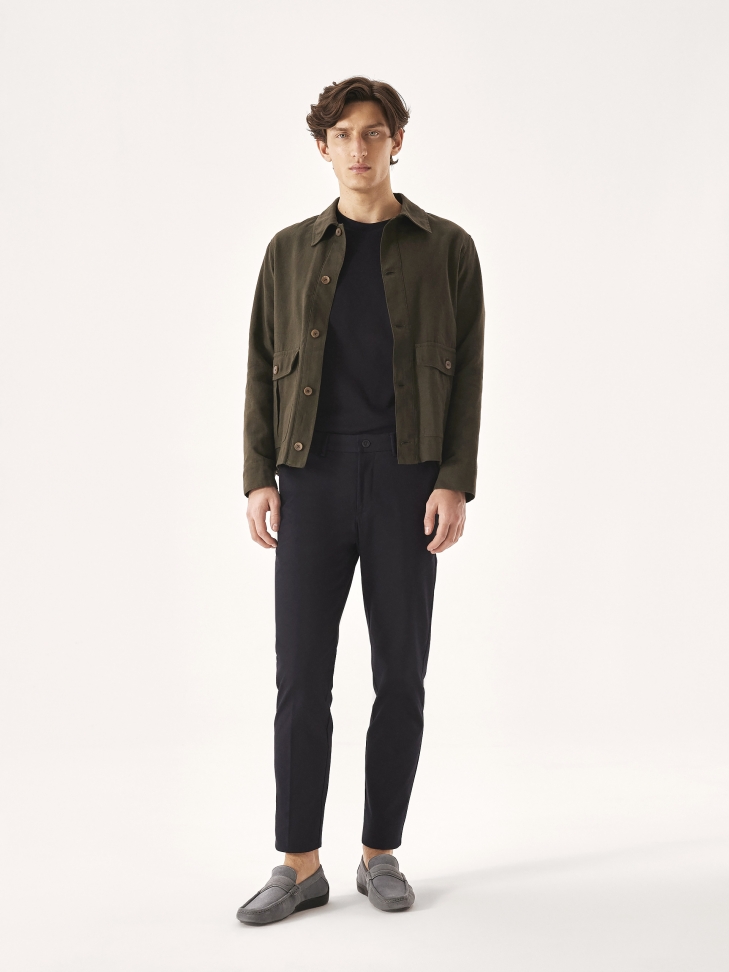 Szare mokasyny z zamszu