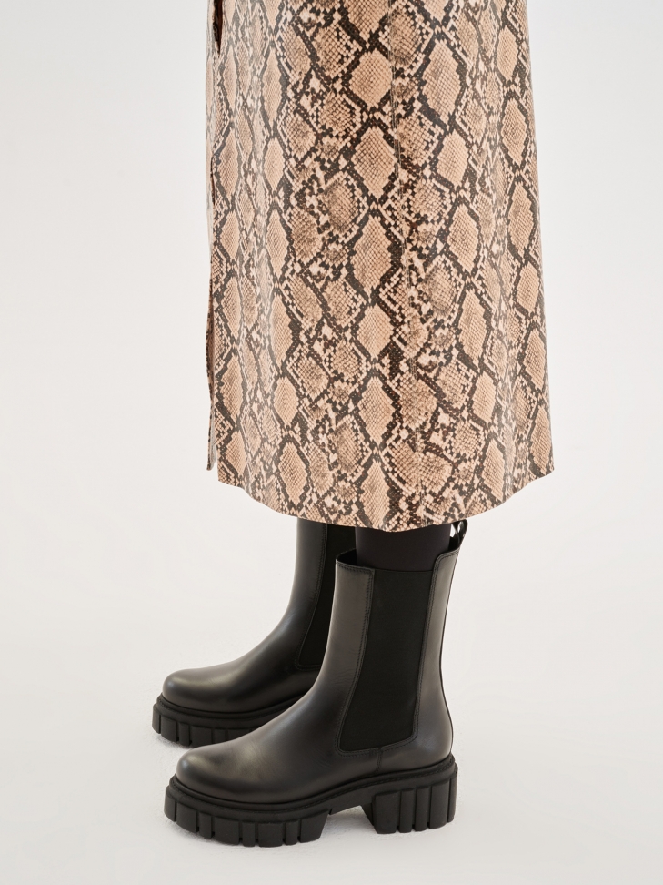 Czarne trzewiki damskie