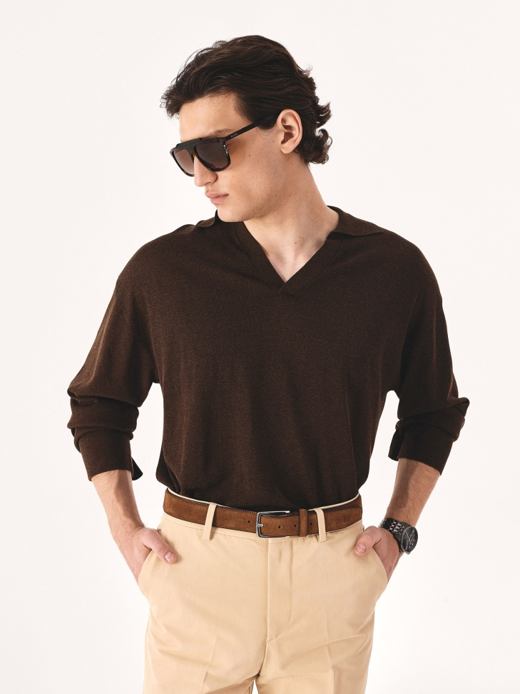 Brązowe polaryzacyjne okulary przeciwsłoneczne