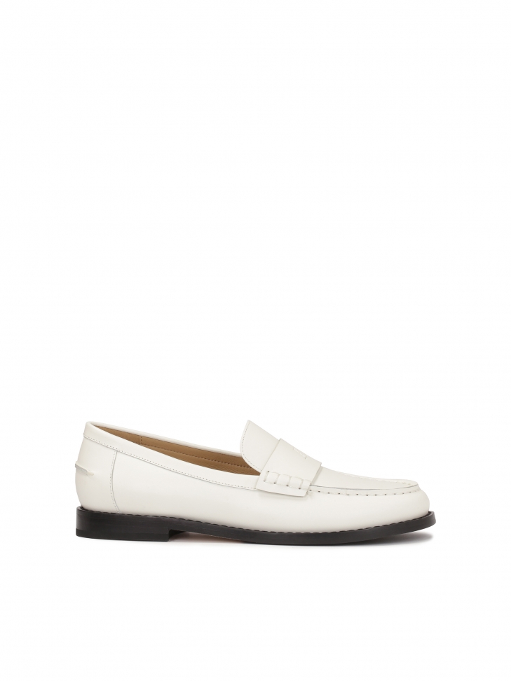 Wsuwane skórzane półbuty na komfortowej podeszwie