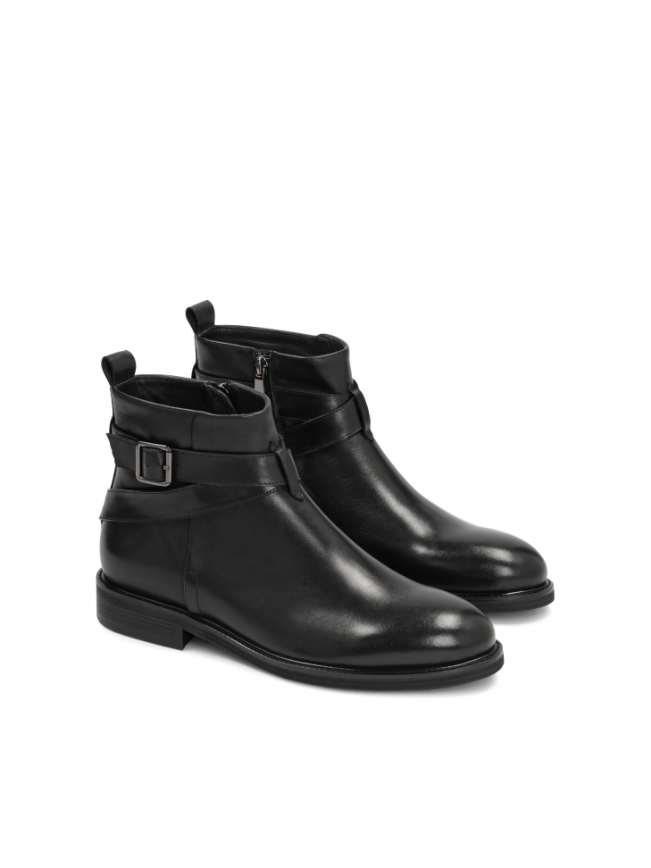 Stylowe męskie trzewiki z naturalnej skóry