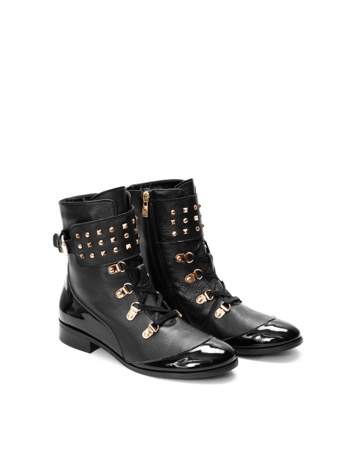 Czarne trzewiki damskie