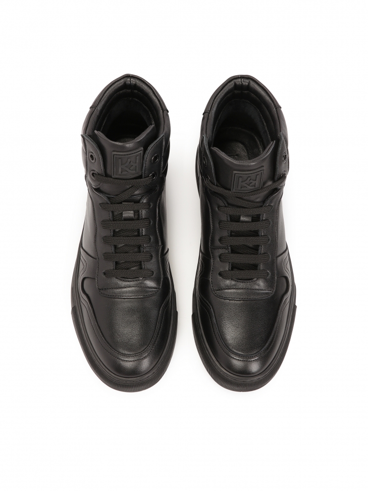 Czarne sneakersy do kostki