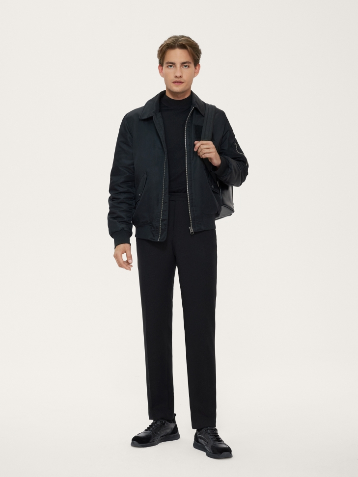 Nowoczesne skórzane sneakersy męskie z wypukłymi tłoczeniami