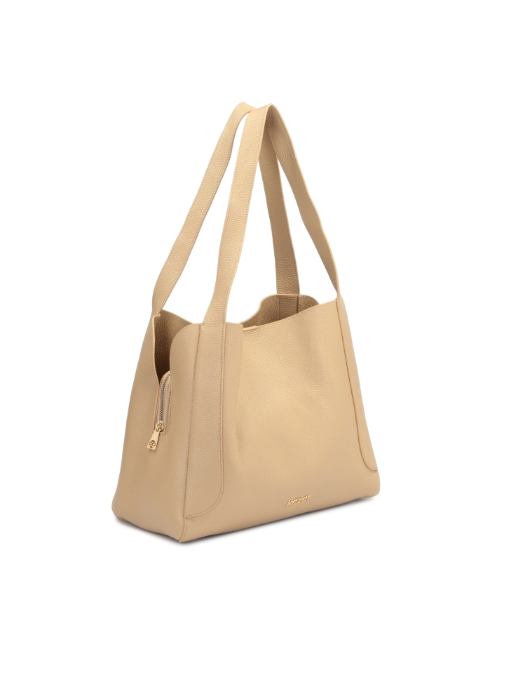 Skórzana damska torebka o pojemnym wnętrzu