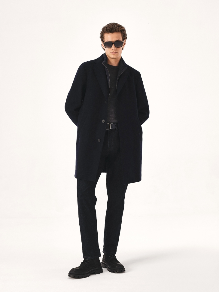 Nubukowe trzewiki męskie z ociepleniem