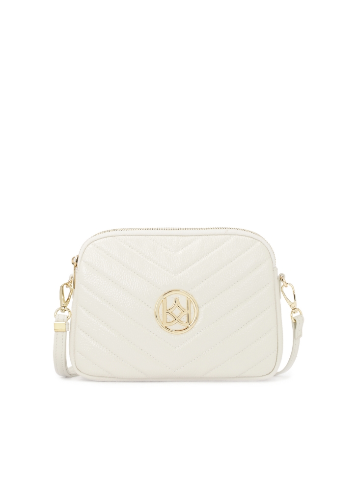 Mała biała torebka na pasku