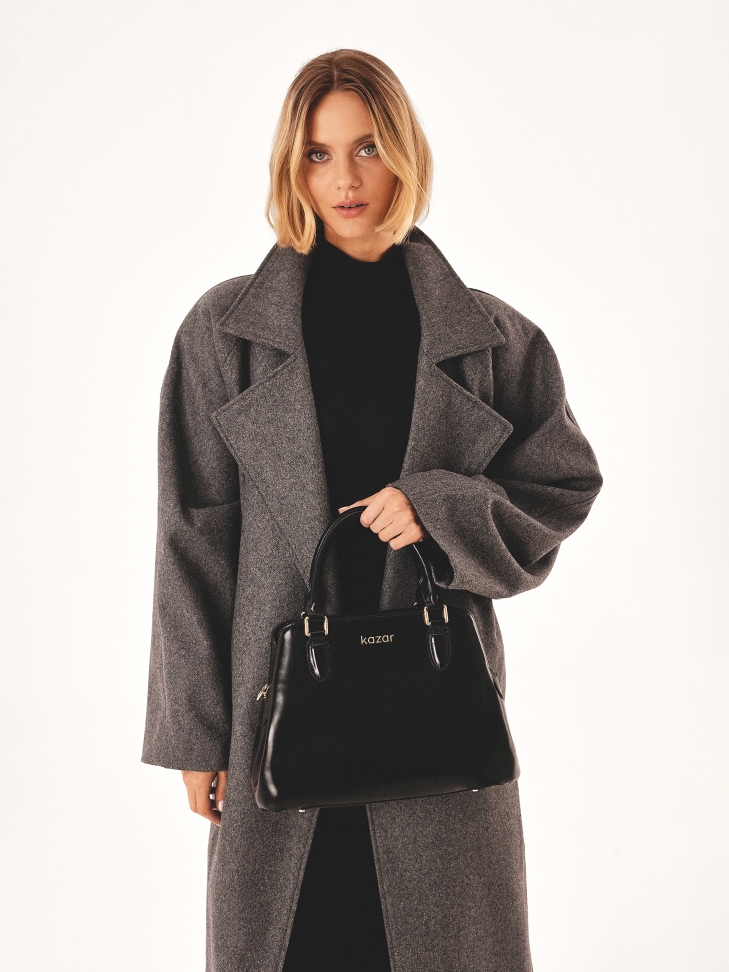 Czarna torebka casualowa do ręki i na ramię