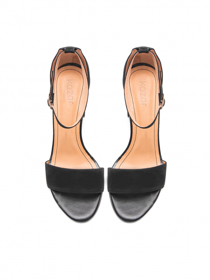 Czarne sandały damskie