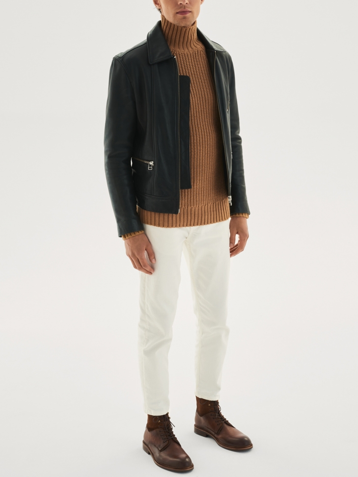 Brązowe trzewiki męskie