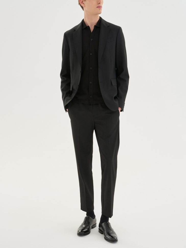 Czarne półbuty męskie