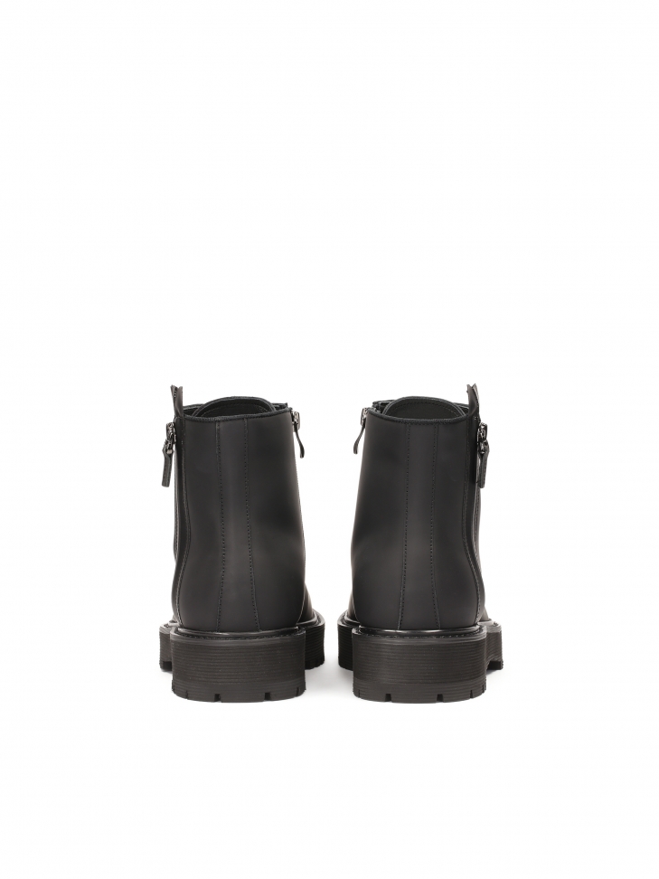 Wygodne skórzane trzewiki męskie z sznurowaniem