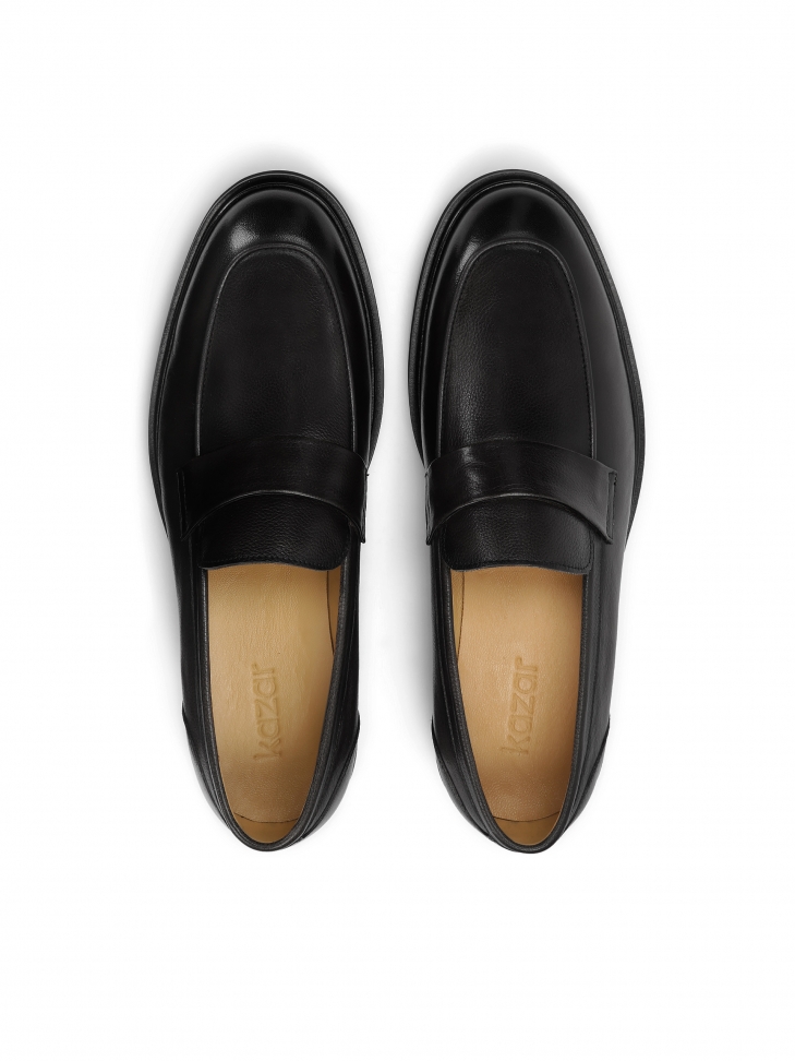 Wsuwane skórzane loafersy