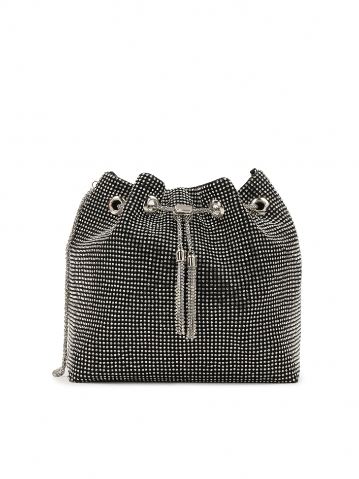 Elegancka torebka worek z yształkami