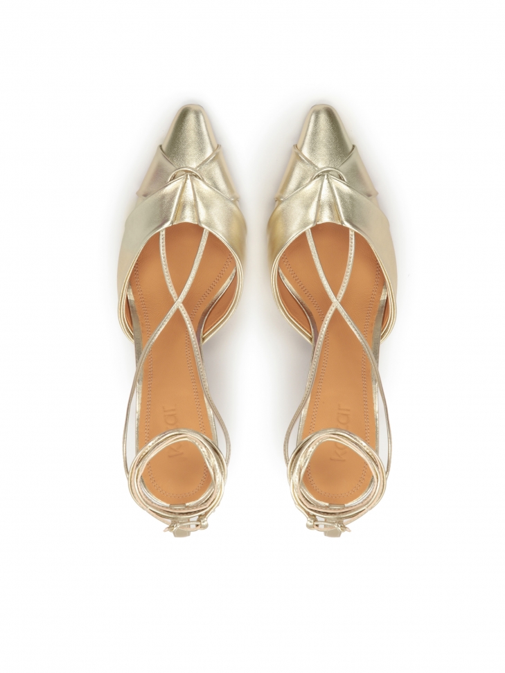 Czółenka z odytą piętą w otym kolorze