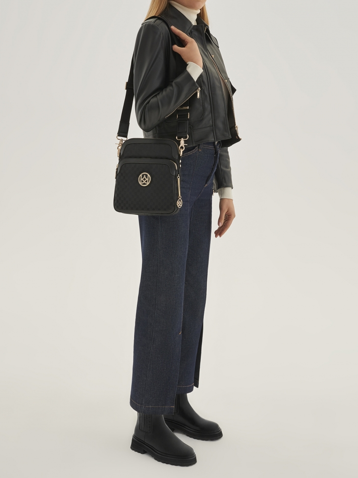 Czarna listonoszka damska