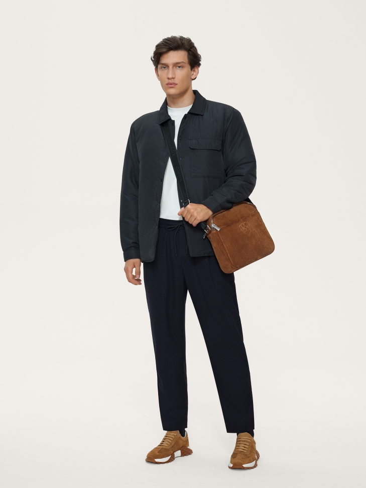 Atrakcyjne beżowe sneakersy męskie na podwyższonej podeszwie