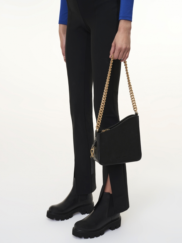 Czarne trzewiki damskie