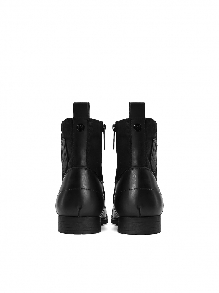 Czarne trzewiki męskie