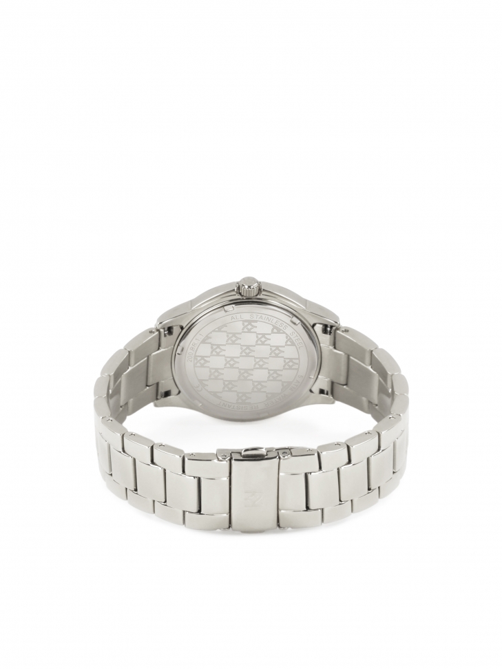 Srebrny zegarek damski na bransolecie