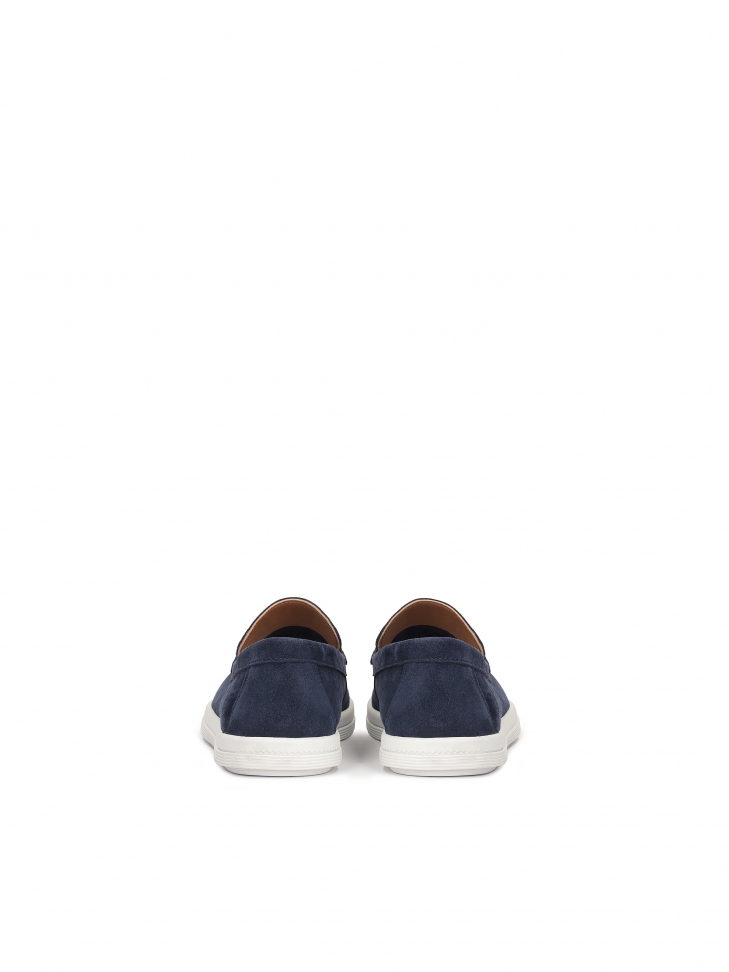 Granatowe sneakersy męskie slip on