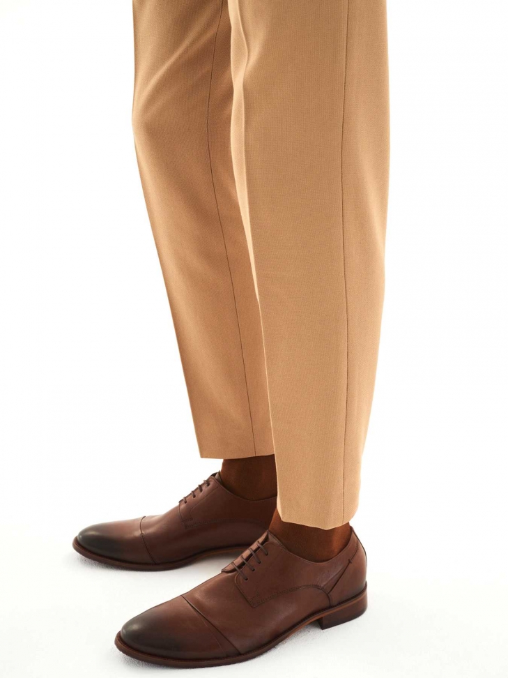 Brązowe półbuty męskie