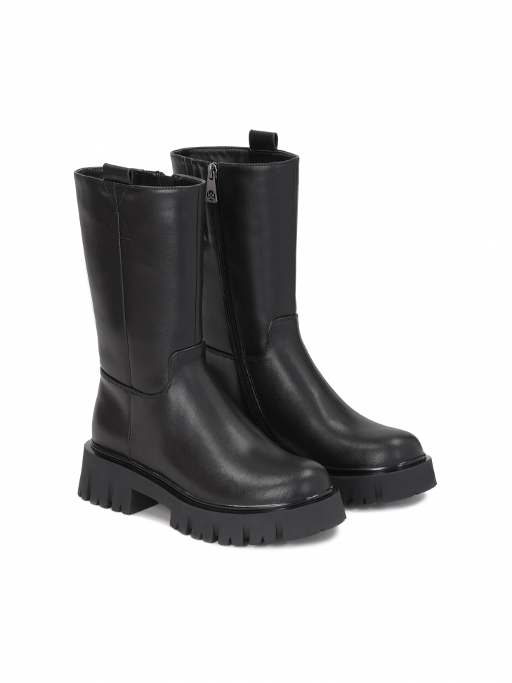 Czarne trzewiki damskie