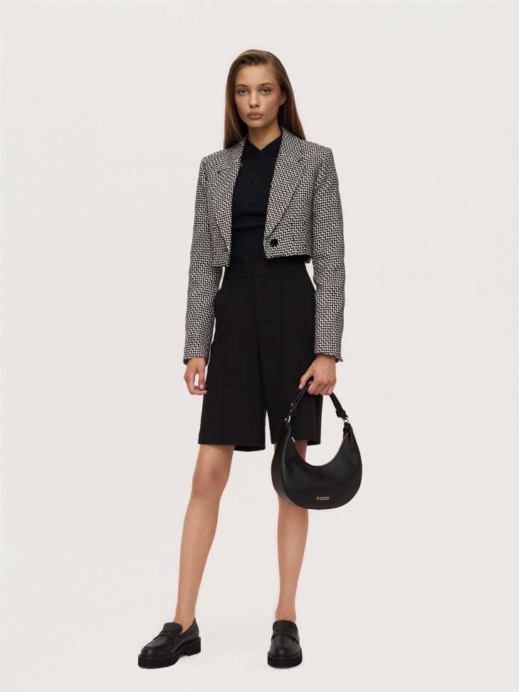 Wsuwane skórzane półbuty na grubej podeszwie