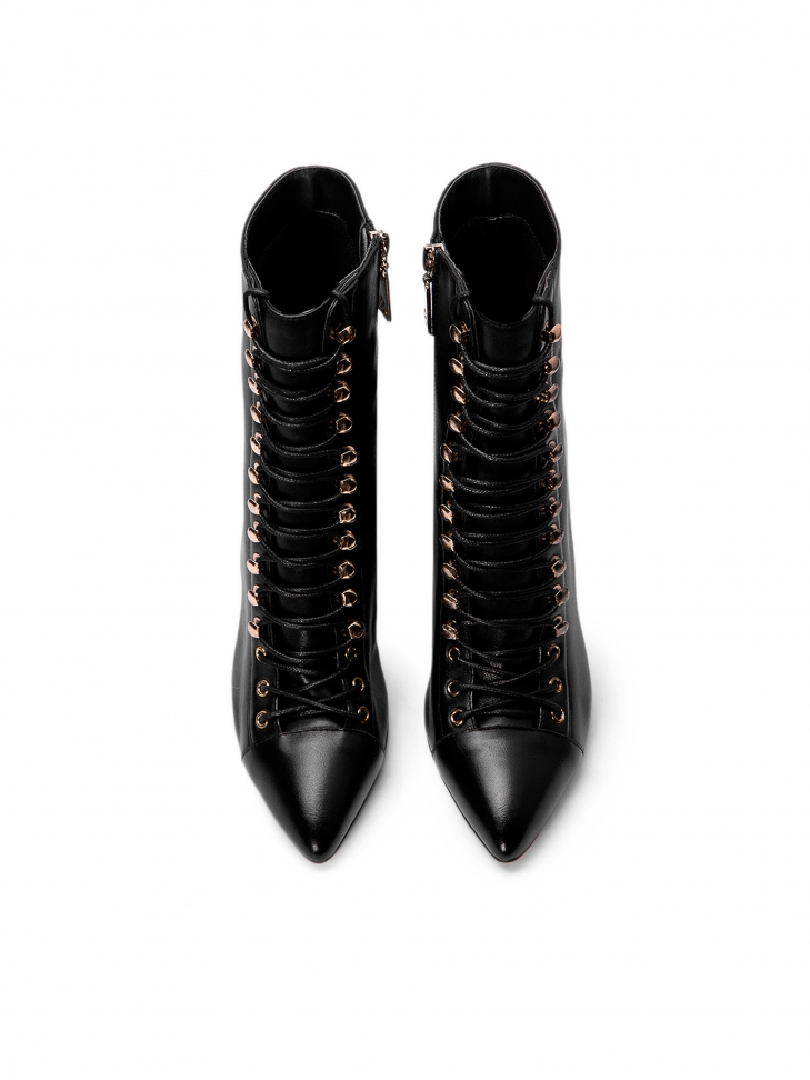 Czarne botki damskie