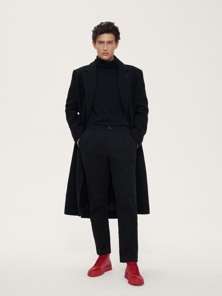 Czerwone sneakersy męskie do kostki