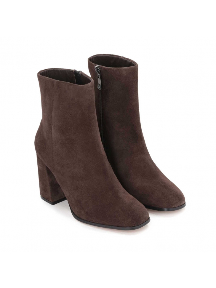 Ciemnobrązowe botki damskie