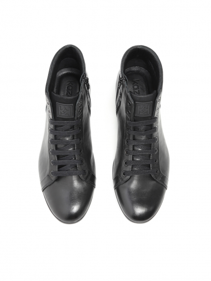 Czarne trzewiki męskie