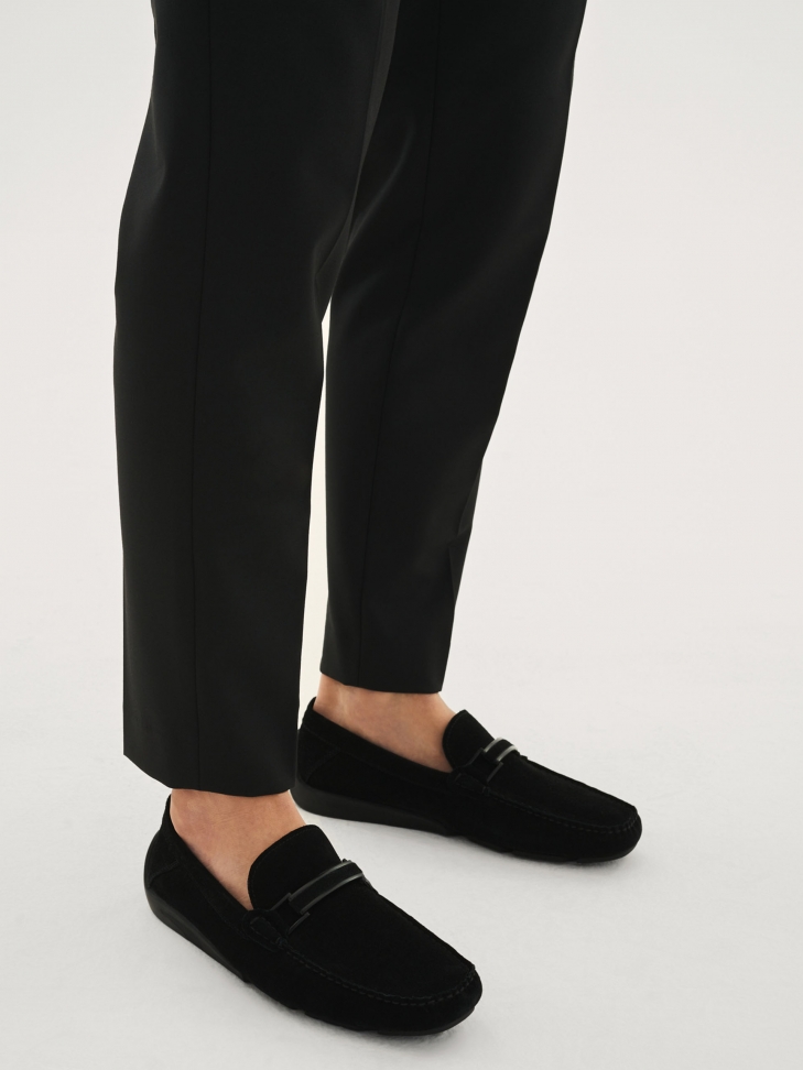 Czarne mokasyny męskie