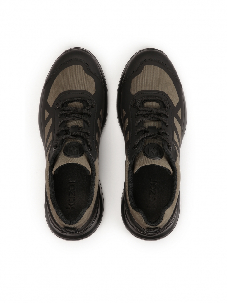 Sneakersy męskie z łączonych materiałów