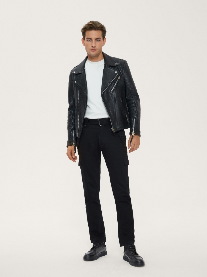 Komfortowe skórzane sneakersy męskie