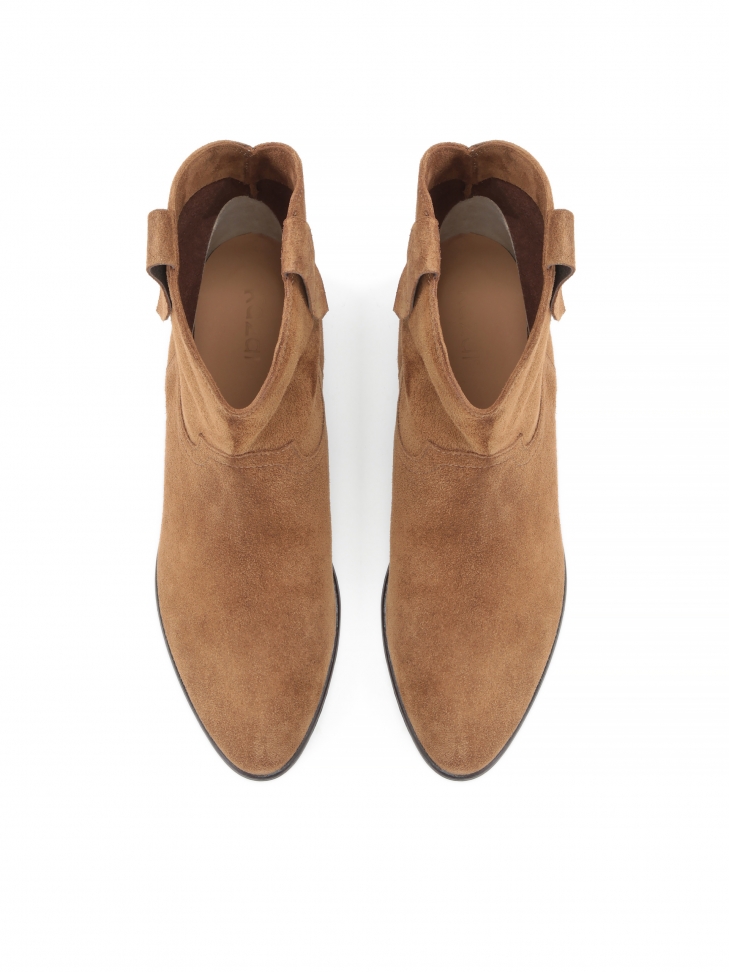 Brązowe botki damskie