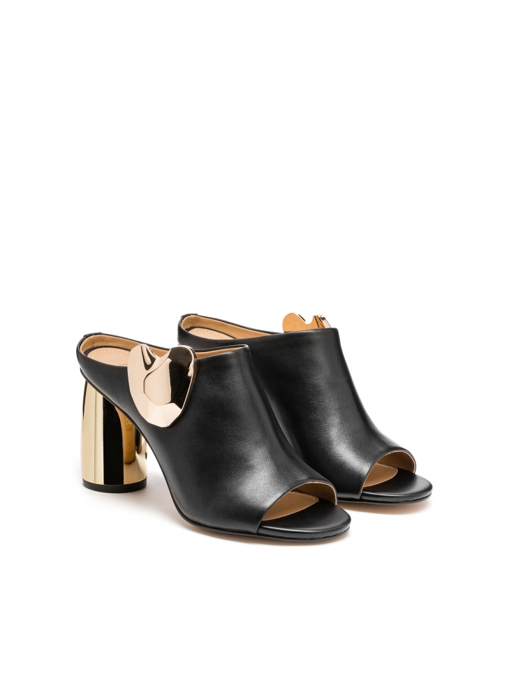 Czarne klapki damskie