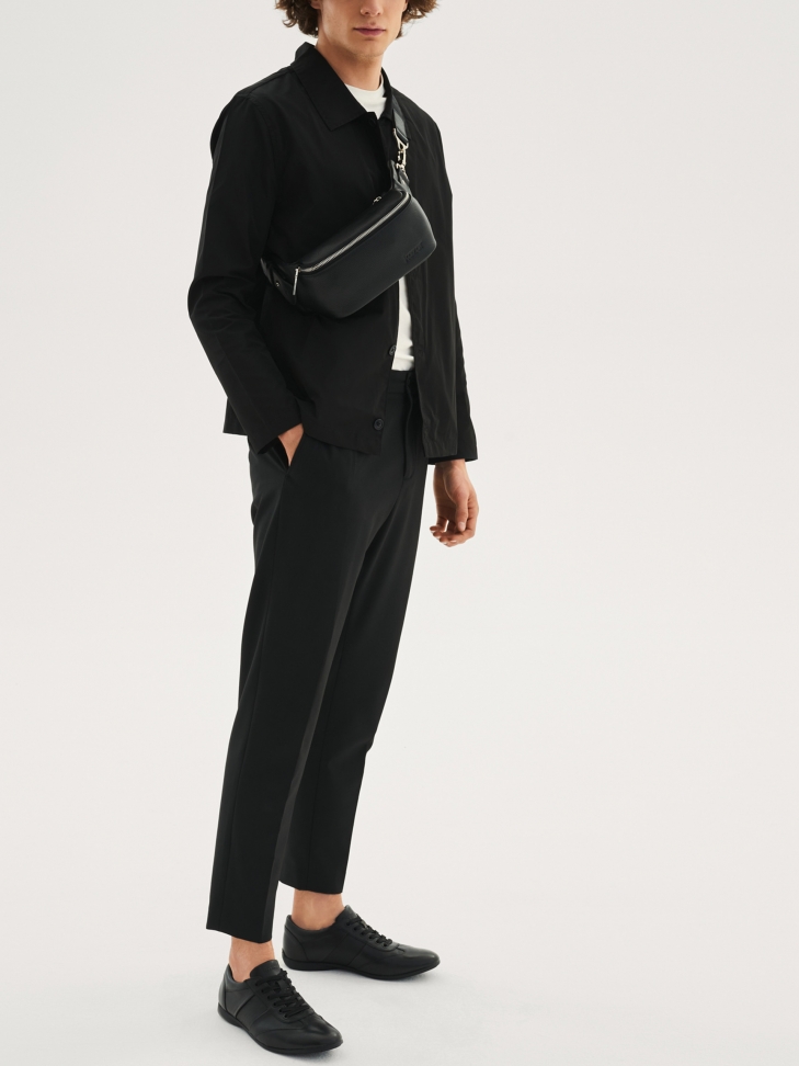 Czarne półbuty męskie