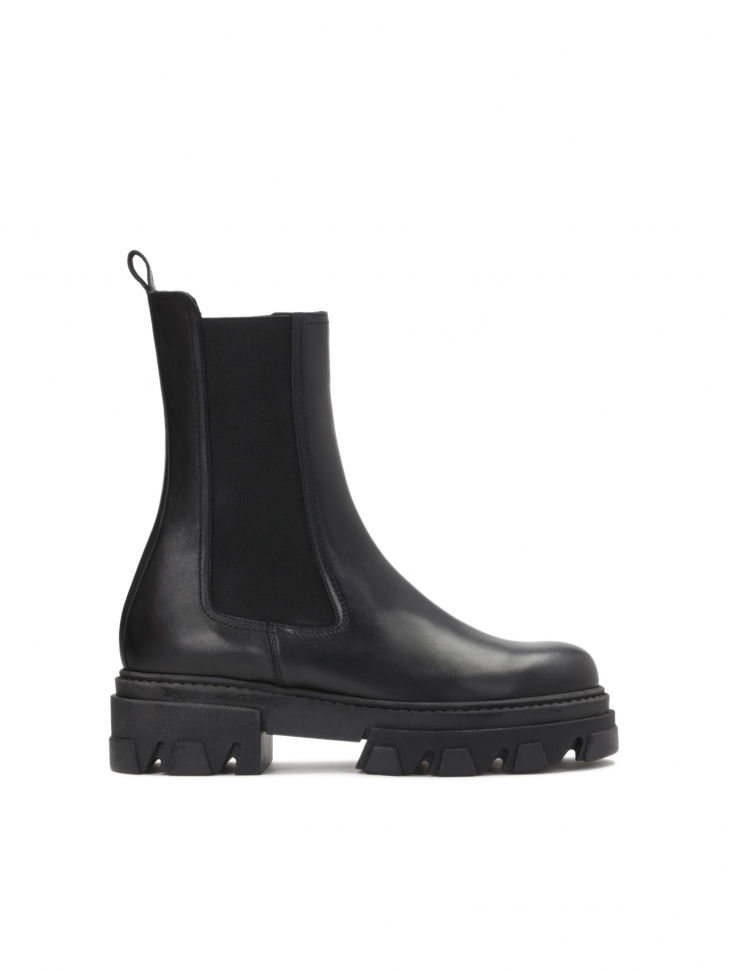 Czarne trzewiki damskie