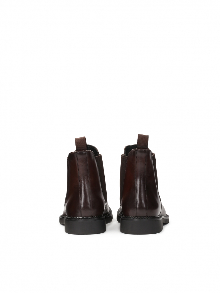 Wsuwane brązowe sztyblety męskie