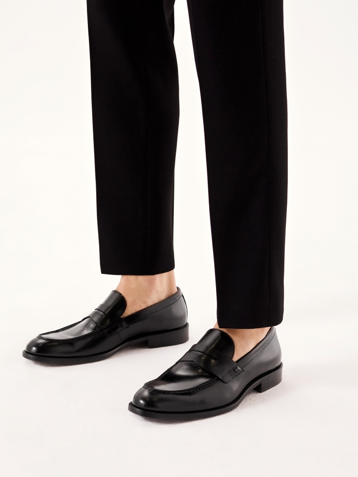 Luksusowe skórzane loafersy męskie z limitowanej kolekcji