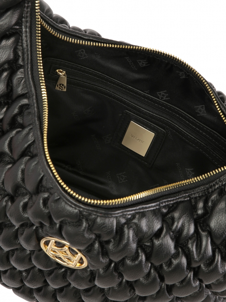 Duża torebka na ramię w pikowany wzór