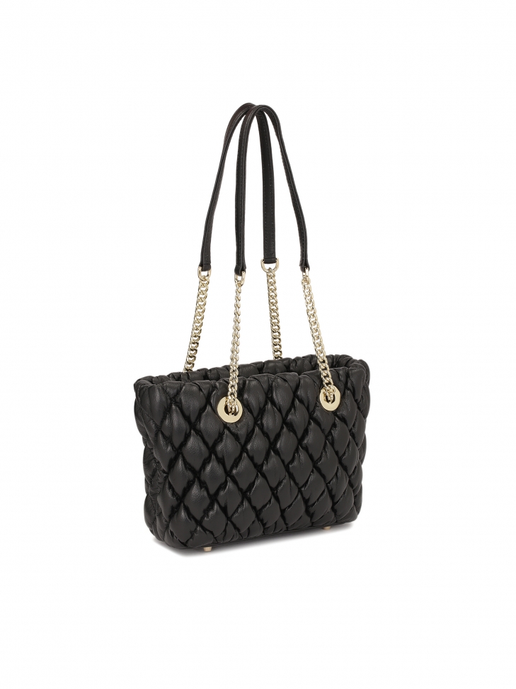 Miękka pikowana torebka z uchwytami na ramię