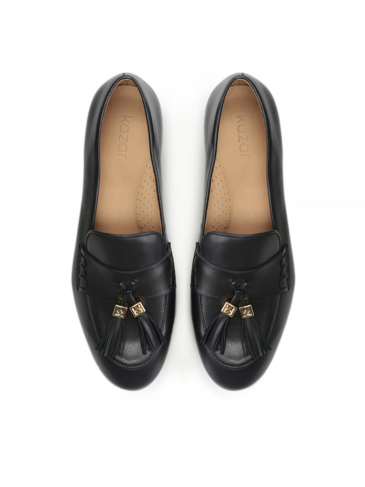 Czarne półbuty damskie