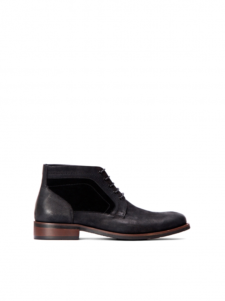 Czarne trzewiki męskie