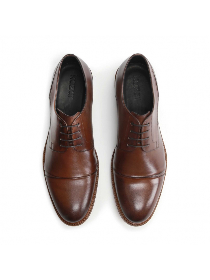 Brązowe półbuty męskie