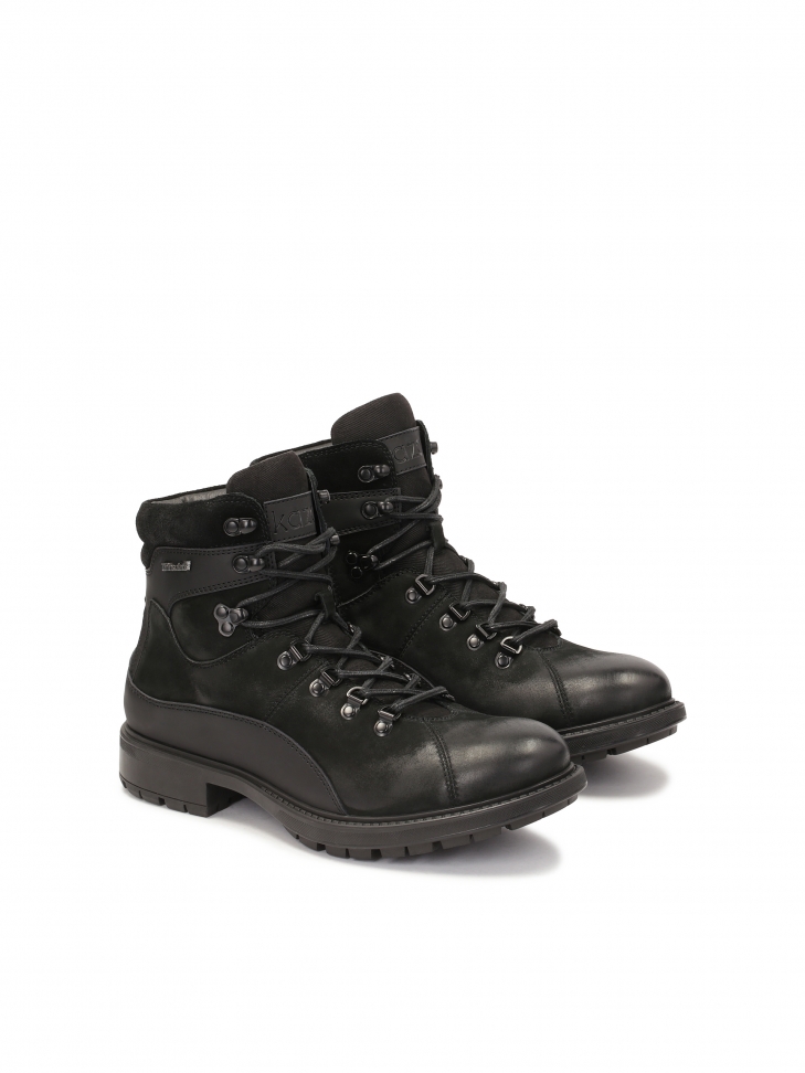 Uniwersalne ocieplane trzewiki z zamszu i nubuku